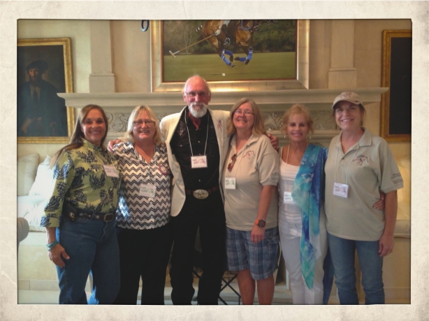 The entire Board of Directors of co-sponsor Wild Horse Freedom Federation in attendance.  Left to right, Marjorie Farabee, Carol Walker, R.T. Fitch, Debbie Coffey, Dawn Reveley and Terry Fitch.